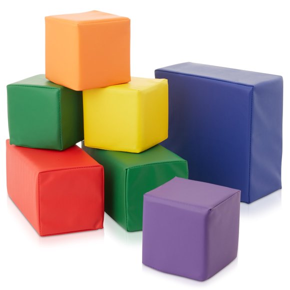 Bloques de espuma Casafield 7 piezas colores y tamaños variados