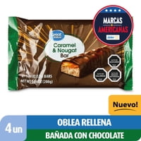 Galleta Oblea Rellena Bañada En Chocolate Con Caramelo Y Nougat 208 G Great Value