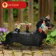 thumbnail image 3 of Estatuas de gnomos de jardín Sunthus Dachshund para decoración exterior, 3 of 6