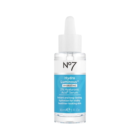 Sérum No7 Hydraluminous+ 2% de ácido hialurónico, 30 ml con vitamina B3