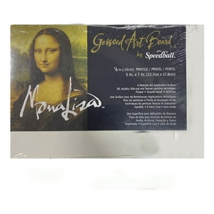 Speedball - Tablero Rígido De Arte Gessoed Mona Lisa 12.5X17.5Cm