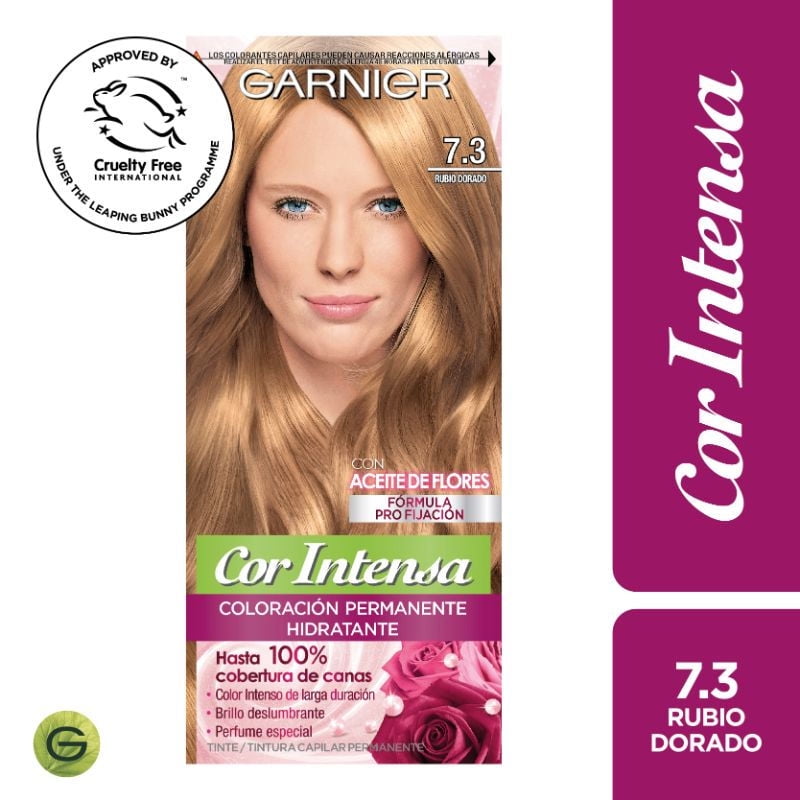 Coloración Cabello 7.3 Rubio Dorado Cor Intensa Garnier