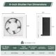 thumbnail image 2 of Ventilador de escape Fanspex 6 Shutter 258 CFM, soporte de pared para ventana, 2 of 8