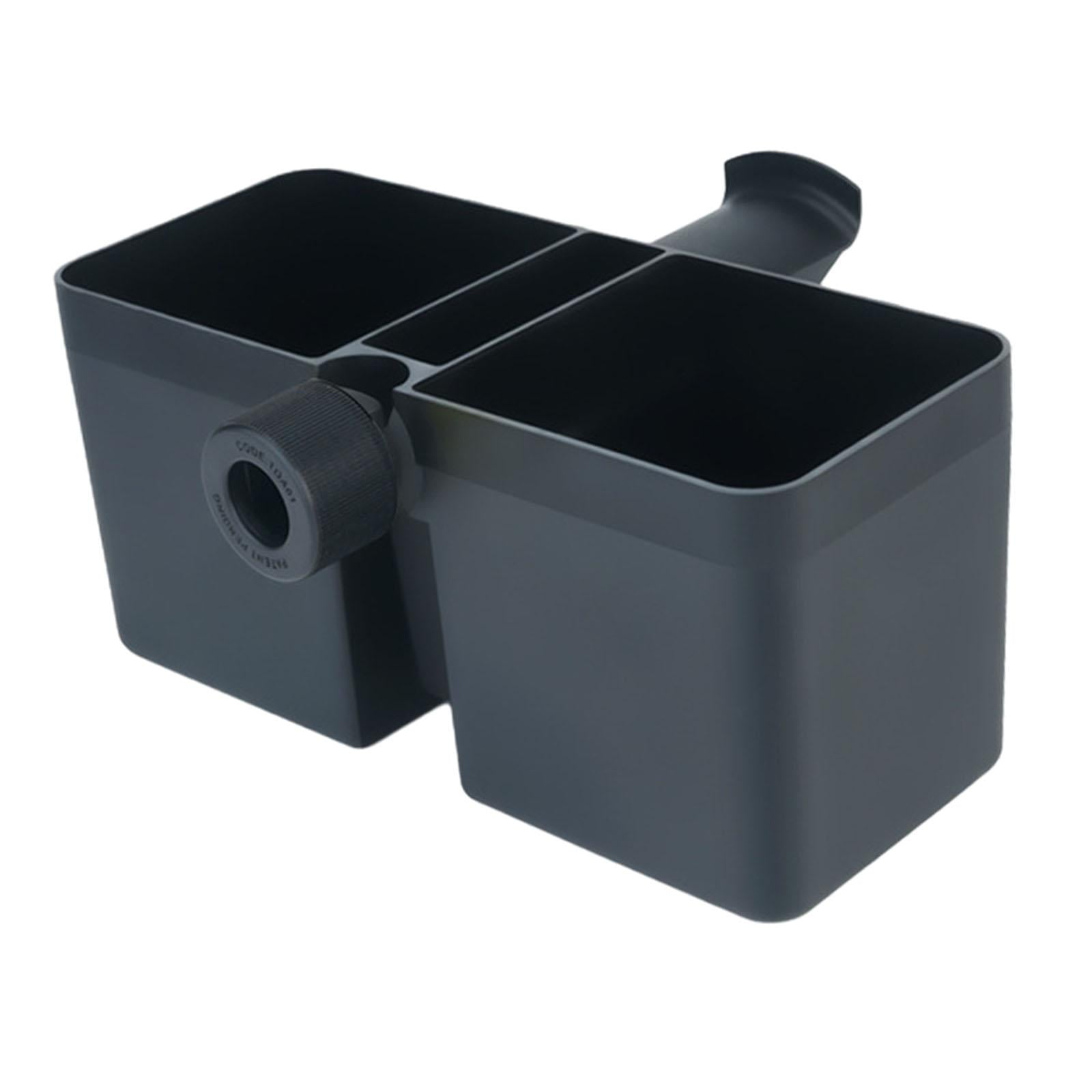 Magideal - Soporte Universal Para Bebidas, Colgador De Auriculares, Soporte Para Taza Con Soporte Para Micrófono, Soporte Para Botella De Doble Taza 2 En 1 Para Negro