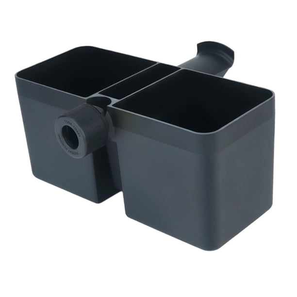 Soporte Universal para bebidas, colgador de auriculares, soporte para taza con soporte para micrófono, soporte para botella de doble taza 2 en 1 para Negro