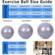 thumbnail image 2 of Pelota de yoga de 75 cm, ideal para fitness, estabilidad, equilibrio y parto, con diseño antiestallido de calidad profesional, ideal para pilates, core y entrenamiento con bomba rápida, ideal para gim, 2 of 7