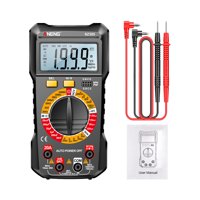 Magideal - Multímetro Eléctrico Dc Voltímetro Profesional Precisión Dc Corriente Pantalla Lcd Medidor De Corriente Medidas Ncv Diodo Herramientas De Bolsil A