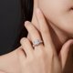 thumbnail image 5 of Anillos de Boda de Moissanita de 2 Quilates para Mujer Color D VVS1 Anillos de Promesa de Aniversario de Plata Esterlina 925 para Ella Talla 5-9, 5 of 7