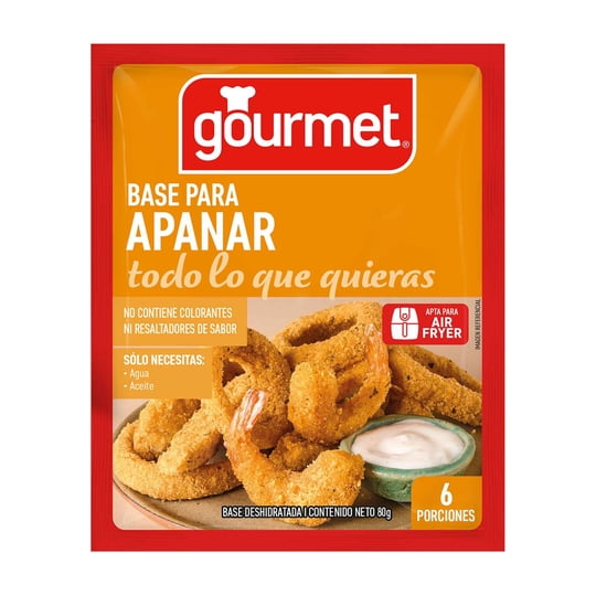 Base Para Apanar (6 Porciones) Sobre 80 g Gourmet
