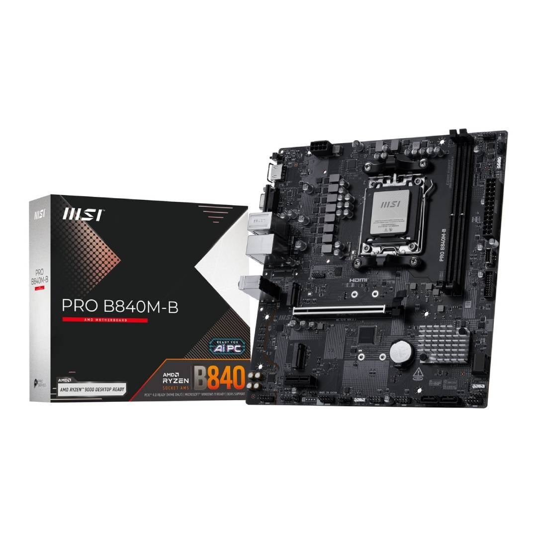 Placa Madre Msi Pro B840m-b, Micro-atx, Am5, Ddr5