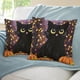 thumbnail image 3 of Black Cat Party Fundas de almohada de terciopelo con tema, regalos de funda de almohada, decoración para el hogar, cojín de lanzar, regalo de cumpleaños para fans y parejas.50*50cm., 3 of 6