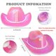 thumbnail image 2 of Sombrero para decoración de fiesta, primer cumpleaños, sombrero de vaquero rosa para niñas, 2 of 8