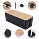 thumbnail image 5 of Caja de gestión de cables Chouky, estilo madera, 2 unidades, color negro, 5 of 7
