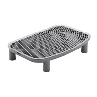 Magideal - Rampa Para Caja De Arena Para Gatos, Escalón Para Caja De Arena Para Gatos, Fácil De Limpiar, Antideslizante, Accesorios Para Mascotas Para Baño, Sala Gris