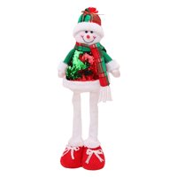 Magideal - Muñeco De Navidad Estirable, Figura De Muñeco De Peluche De Pie, Figurita De Navidad, Piernas De Extensión Para Fiesta, Festival, Juguete Para Niños, Muñeco De Nieve L