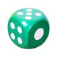 thumbnail image 2 of Dados de espuma EVA D6 de 30 cm, para jugar, enseñar matemáticas, habilidades matemáticas tempranas, juegos de mesa para el aula, niños y niñas, para rellenar bolsas, regalos de fiesta Verde, 2 of 5