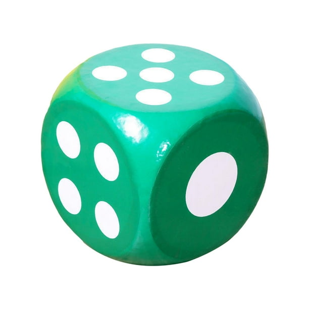 EVA Espuma Dados STEM Aprendizaje Matemáticas Enseñanza D6 Para Aula Niños Bolsa Rellenos Verde