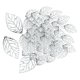 thumbnail image 1 of 100 Piezas De Abalorios De Hojas Huecas Para Hacer Joyas De Collar DIY, Accesorios De Plata, 1 of 5