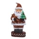 thumbnail image 3 of Muñeco De Navidad Pintado A Mano, Estatuilla De Papá Noel, Manualidades Para Mesa, Decoración Del Hogar, Sostiene Oso, 3 of 5
