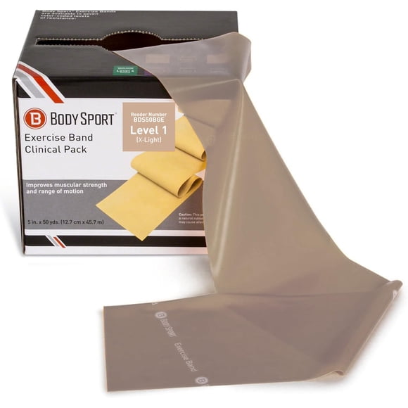 Banda de ejercicio Body Sport Extra Light Resistance Beige
