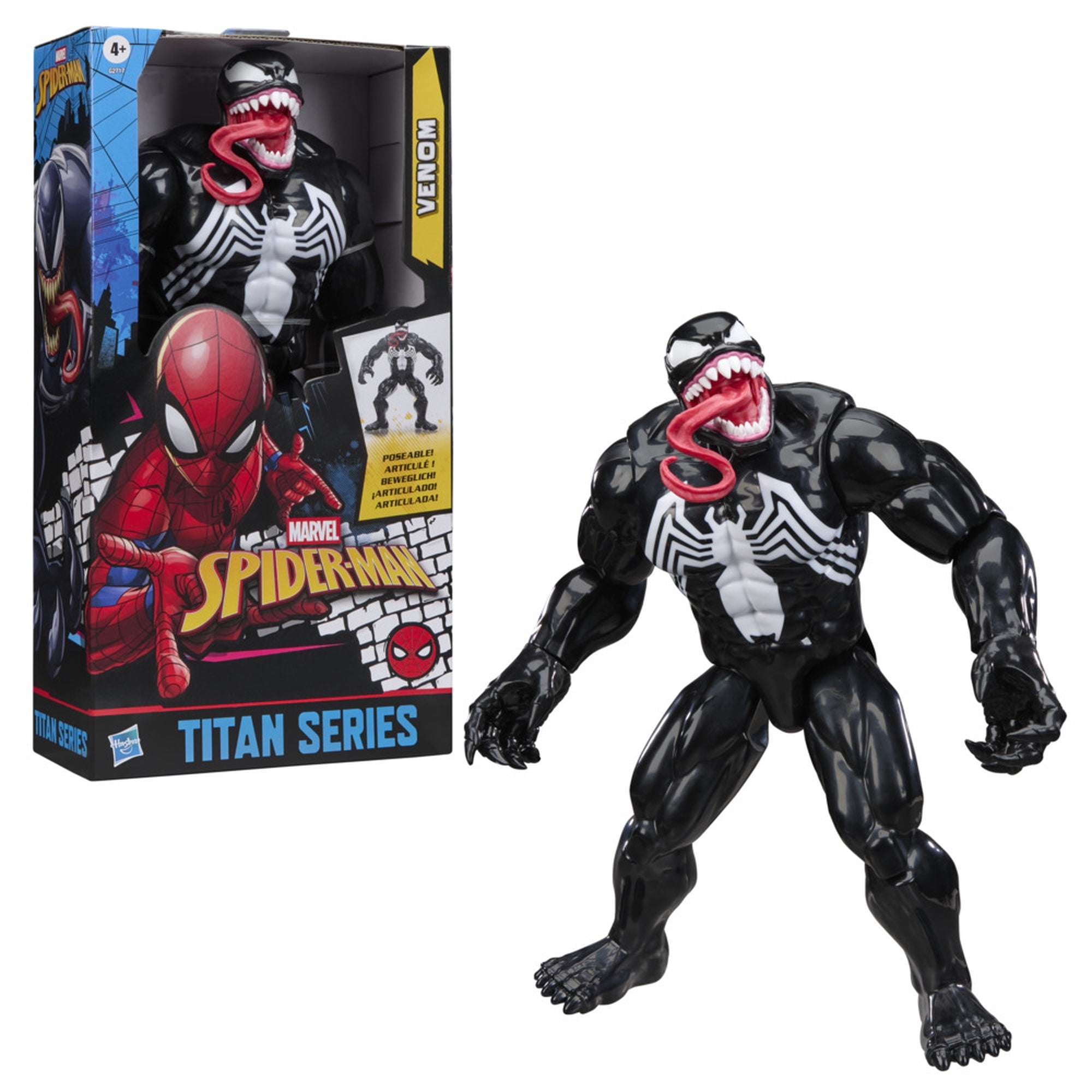 Figuras de Acción Marvel Spider-Man, Titan Series, deluxe de Venom