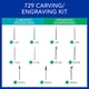 thumbnail image 2 of Kit Dremel 72902 11 Piezas Tallado Grabado Herramienta 18, 2 of 3