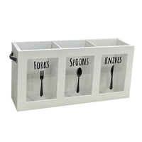 Bothyi - Soporte Para Utensilios De Cocina, Moderno Soporte Para Cubiertos Para Encimera, Decoración Del Hogar, Fiesta, Blanco