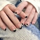 thumbnail image 1 of 24pcs Cute Heart Flower French Tip Press On Nails - Glossy Full Cover Medium Coffin Ballet False Nails for Women and Girls, 1 of 2