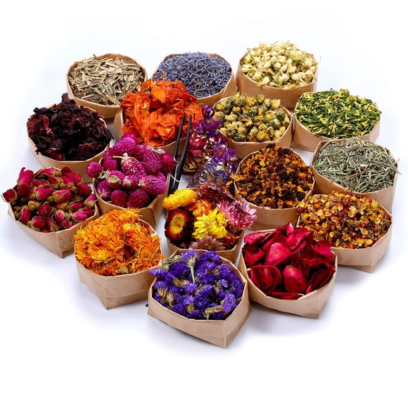 Kit De Flores Secas 100% Natural Para Hacer Velas De Jabón