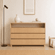 thumbnail image 1 of Cómoda "Pitao" 3 Cajones con Nicho Mueble de Madera - Beige - 120x40x90 cm, 1 of 2