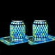thumbnail image 3 of Paquete de 2 mosaicos solares para exteriores, impermeables, azules,, 3 of 3
