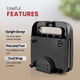 thumbnail image 3 of Sandwichera Panini Elite Gourmet ESM2207XSS 750W 2 Rebanadas, 3 of 6