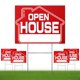 thumbnail image 1 of Open House Signs ISIYHCC, 16 x 12 cm, doble cara, para patio (paquete de 5), 1 of 7