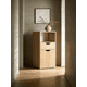 thumbnail image 1 of Velador Nórdico LagoMuebles 30cm Madera con Cajón y Puerta, 1 of 4