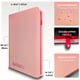 thumbnail image 2 of Carpeta Para Cartas Coleccionables De 360 Bolsillos Rosa Con Cierre De Cremallera, 2 of 7