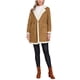 thumbnail image 2 of INSPIRE CHIC Abrigo de Pana Forrado de Invierno para Mujer con Doble Botonadura, Manga Larga y Cuello Vuelto L Marrón, 2 of 6
