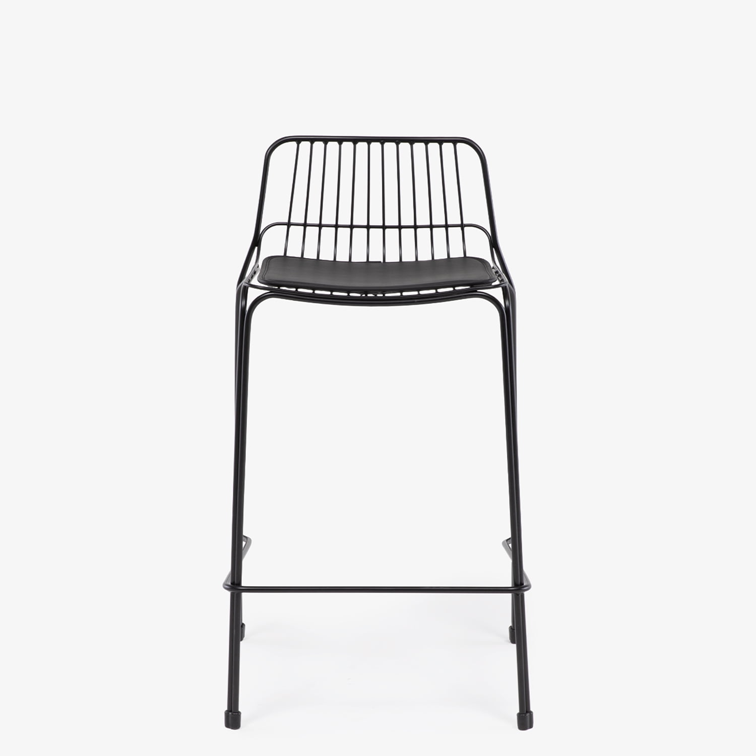 Form Design - Taburete Medio Metal Isabella Negro