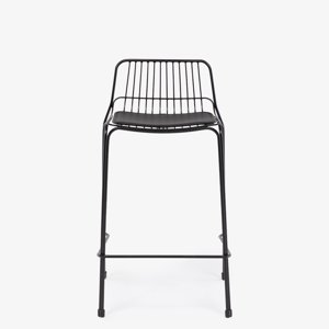 Form Design - Taburete Medio Metal Isabella Negro