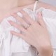 thumbnail image 4 of Anillos de Moissanita de Oro Blanco de 18K de 2 Uds para Mujer Regalo Color D Claridad VVS1 Anillos de Diamante Anillo de Plata Esterlina S925 Joyería Anillos de Compromiso de Moissanita con, 4 of 8