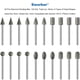 thumbnail image 2 of Juego de brocas de diamante Sworker, 20 unidades, 120 granos, para Dremel, 2 of 9