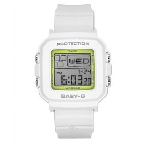Casio - Reloj Baby-G Plus Digital 30 Aniversario Correa De Resina Blanca Cuarzo 100M Para Mujer Con Soporte Especial Bgd-10K-7