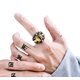 thumbnail image 1 of Anillo Garra y Ojo Yellow Hombre Moda Masculina 2019, 1 of 3
