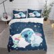 thumbnail image 1 of Stitch 3D Children'S Bedding Set Cute Printed Cartoon Quilt Cover Duvet Cover Set Home Decor Anime 100% Polyester Modern Printed, 1 of 4