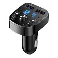 Impormaipu - Adaptador Transmisor Bluetooth Fm Radio Cargador Celular 2,1A 2 Usb Encendedor Cenicero Manos Libres