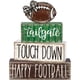 thumbnail image 1 of Decoración de Mesa DIYDEC Football 4 Pcs Madera Rústica, 1 of 3