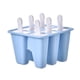 thumbnail image 1 of Molde De Silicona Para Hacer Paletas De Hielo Molde Para Paletas De Helado Moldes Congelados 6 Celdas Azul, 1 of 3