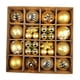 thumbnail image 3 of 42 Piezas de Adorno Inastillable Decorativo 3 6 Cm Set de Navidad Hogar Vacaciones , Doral Dorado, 3 of 5