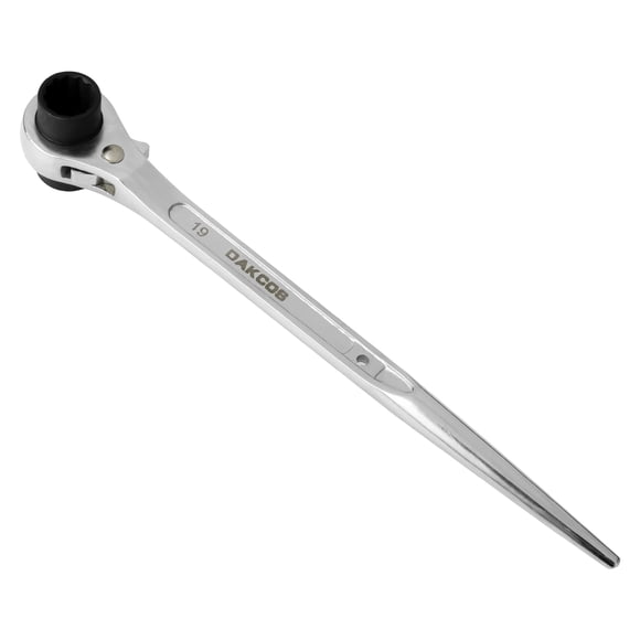 Llave dentada para andamios, modelo Ratcheting Podger, DAKCOS, 19 mm x 22 mm
