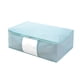 thumbnail image 1 of Papelera Para Guardar Ropa, Ropa De Cama Con Asa, Toalla, Bolsa De Almacenamiento Con Ventana Transparente, Color Azul XXL, 1 of 3