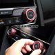 thumbnail image 2 of Cubiertas del anillo del botón del aire acondicionado del coche 2pcs para Honda Civic 2016-2018 rojo, 2 of 5